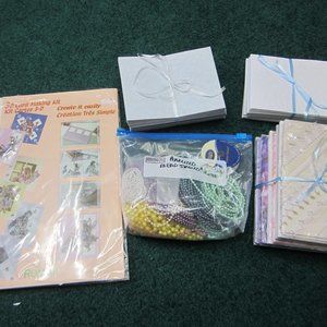 Fairy Card Kit Envelopes Blank Cards Pearls Asst